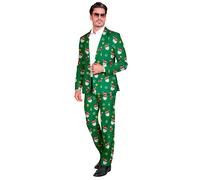 Widmann Santa Claus Party Fashion Suit (Jacket, Pants) (M) Green