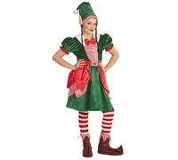 W WIDMANN MILANO Party Fashion - Costume enfant elfe, petit assistant du Père Noël, lutin, farfadet, costume de Noël