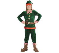 Widmann Santa's Little Helper Elf (Coat, Pants, Shoe Covers, Hat With Ears) (128
