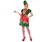 W WIDMANN MILANO Party Fashion - Costume elfe assistant du Père Noël, lutin, déguisements de Noël, déguisements de carnaval