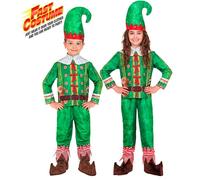 Widmann Santa's Little Helper Elf Fast Costume (Jacket, Pants, Hat) (116 cm / 4-