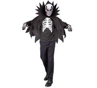 Widmann Scary Skeleton (Coat, Cape With Stand-Up Collar, Mask) (M) Different Col