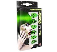 Widmann ? Set 12 ongles fluorescents chauve-souris Womens, vert, Taille unique, vd-wdm05368