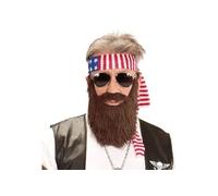 Widmann - Set déguisement (barbe et bandeau) biker