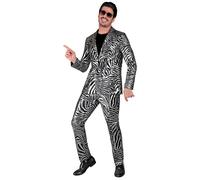 Widmann Silver Animalier Party Fashion Suit (Jacket, Pants) (XL) Silver