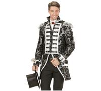 Widmann Silver Jacquard Parade Coat For Man (L) Silver