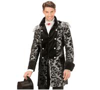 Widmann Silver Jacquard Parade Coat For Man (S) Silver