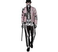 Widmann Skelegroom (Tailcoat With Vest, Pants, Face Mask) (M) Grey