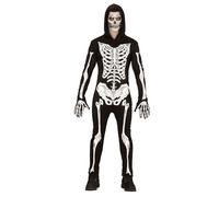 Widmann Skeleton (Hooded Jumpsuit, Gloves) (M) Black