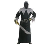 Widmann Skull Warlord (Hooded Robe With Invisible Face Mask, Belt With Skull Buc