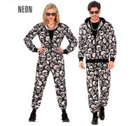 Widmann Skulls Party Fashion Tracksuit (Jacket, Pants) (L) Black