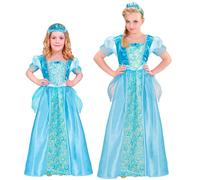 Widmann Snow Princess (Dress, Tiara) (116 cm / 4-5 Years) Turquoise / Light Blue