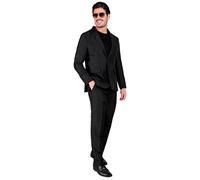 Widmann Sparkling Black Party Fashion Suit (Jacket, Pants) (XL) Black