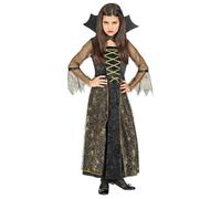 Widmann Spiderella (Dress, Collar) (158 cm / 11-13 Years) Black