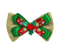 Widmann sRL nœud Papillon de Noël paillettes or pour adulte accessoires Habillement, multicolore, wdm09692