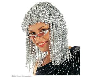 Widmann Starfêtes - Perruque Adulte - Disco Lamée Gauffrée - Dorée