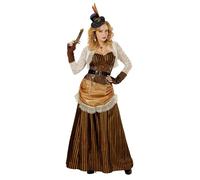 Widmann Steampunk (Dress, Belt, Mini Hat) (M) Brown