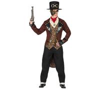 Widmann Steampunk (Dress, Belt, Mini Hat) (XXL) Brown