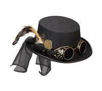 Widmann Haut-de-forme Steampunk avec lunettes et décoration mécanique