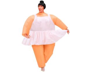 Widmann Sumo (Airblown Inflatable Costume, Headpiece) (One Size Fits Most Adult)