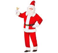 W WIDMANN MILANO Party Fashion - Costume Père Noël de luxe en velours XL Rouge