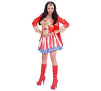 Widmann Super Hero Girl (Dress With Cape, Headpiece) (S) Different Colors