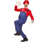 Widmann Super Plumber (Overalls, Shirt, Hat) (S) Different Colors