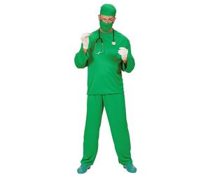 Widmann Surgeon (Coat, Pants, Cap, Face Mask) (M) Green