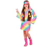 Widmann The 60s Fashion - Flower Power (Dress) (158 cm / 11-13 Years) Different