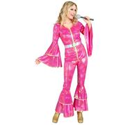 Widmann Costume Disco Années 70 Femme Blanc Polyester Taille S - Lavage à la main recommandé