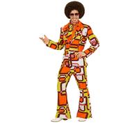 W WIDMANN MILANO Costume années 70 – veste et pantalon, hippie, flower power