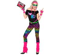 W WIDMANN MILANO Party Fashion - Costume Fille Mode des années 80, Tenue Bad Taste Femme, Tenue 80s, Costumes de Carnaval