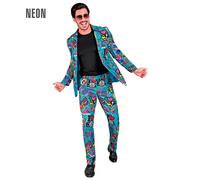 W WIDMANN MILANO Party Fashion - Costume de soirée pour Homme, Ensemble avec Veste et Pantalon, Costume des années 80 pour Carnaval et Festival