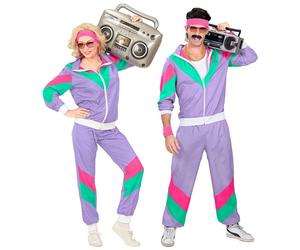 Widmann The 80s Shell Suit (Jacket, Pants) (L) Purple / Lila