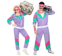 Widmann The 80s Shell Suit (Jacket, Pants) (M) Purple / Lila