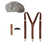 WIDMANN "THE ROARING 20s FASHION" (cap, braces, moustache, cigar) -