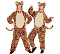 Widmann Tiger In Soft Plush (Hooded Jumpsuit With Mask) (M - h 165 cm) Different