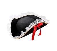 Widmann ? Tricorne noir avec finition en dentelle et n?ud