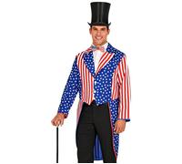 W WIDMANN MILANO Party Fashion - Parade Frack USA, Garde Uniforme, Stars and Stripes, drapeau américain, déguisements de carnaval