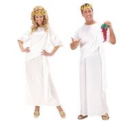 W WIDMANN MILANO Party Fashion - Costume toge blanc, déesse grecque / dieu romain