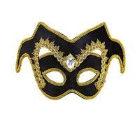 WIDMANN "UNISEX VENETIAN NOBLEMAN EYEMASK WITH GEM AND GOLD TRIM" -