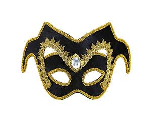 WIDMANN "UNISEX VENETIAN NOBLEMAN EYEMASK WITH GEM AND GOLD TRIM" -