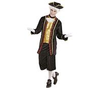 Widmann Venetian Nobleman (Coat With Jabot, Pants, Hat) (S) Black