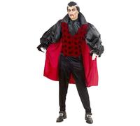 Widmann Victorian Vampire (Shirt With Vest, Jabot, Pants, Cape) (S) Different Co