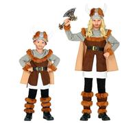 Widmann Viking (Tunic With Belt And Cape, Boot Tops, Helmet) (116 cm / 4-5 Years