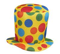 WIDMANN W WIDMANN- Chapeau Clown Haut de Forme Adulte, 11003945, Multicolore, Taille Unique