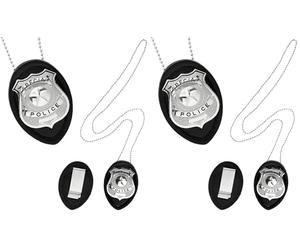 Widmann WDM05860 Collier à clipser avec badge de police Multicolore