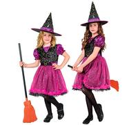 Widmann Witch (Dress, Hat) (140 cm / 8-10 Years) Different Colors