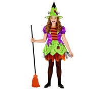 W WIDMANN MILANO Party Fashion - Costume enfant sorcière, Robe, Chapeau de sorcière, Contes de fées, Costumes de carnaval, Halloween