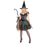 Widmann Witch (Dress, Hat) (XS) Black